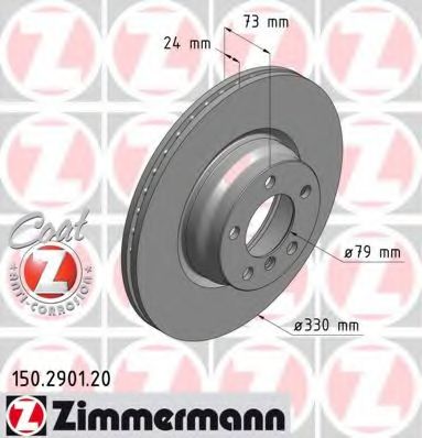 Тормозной диск ZIMMERMANN 150.2901.20