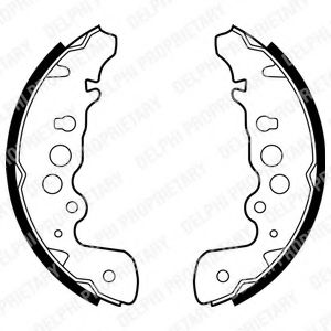 Комплект тормозных колодок DELPHI LS1882