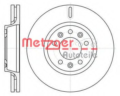 Тормозной диск METZGER 61052.10