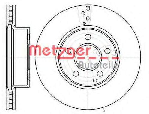 Тормозной диск METZGER 6110327