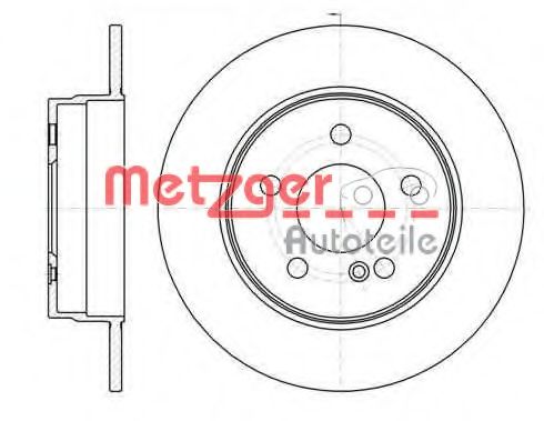 Тормозной диск METZGER 6110423