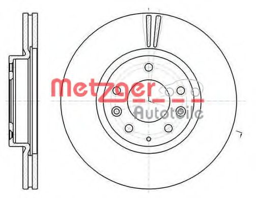 Тормозной диск METZGER 6110295