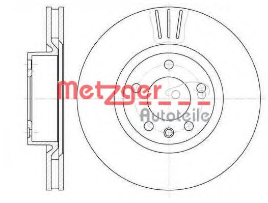 Тормозной диск METZGER 6110240