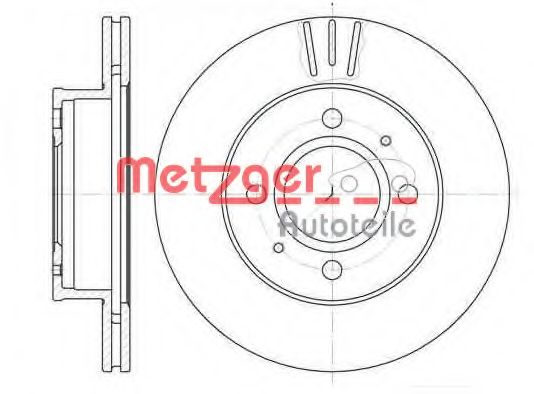 Тормозной диск METZGER 6927.10