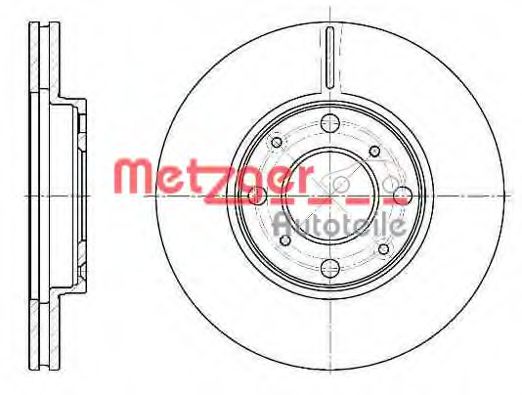 Тормозной диск METZGER 6844.10