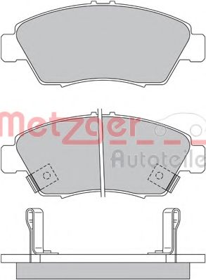 Комплект тормозных колодок, дисковый тормоз METZGER 1170388