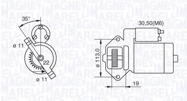 Стартер MAGNETI MARELLI 063280031010