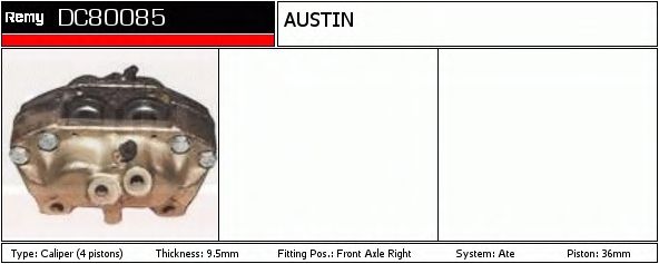 Тормозной суппорт DELCO REMY DC80085