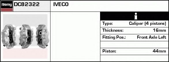 Тормозной суппорт DELCO REMY DC82322
