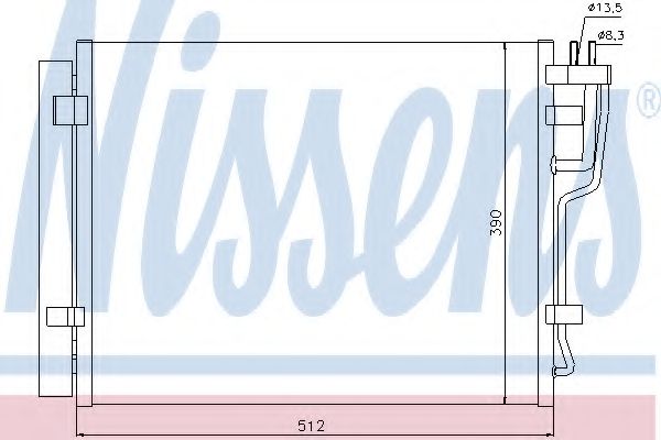 Конденсатор, кондиционер NISSENS 940007