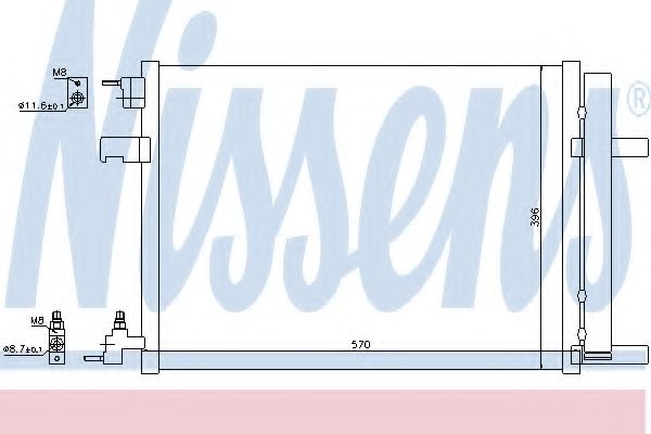 Конденсатор, кондиционер NISSENS 940134