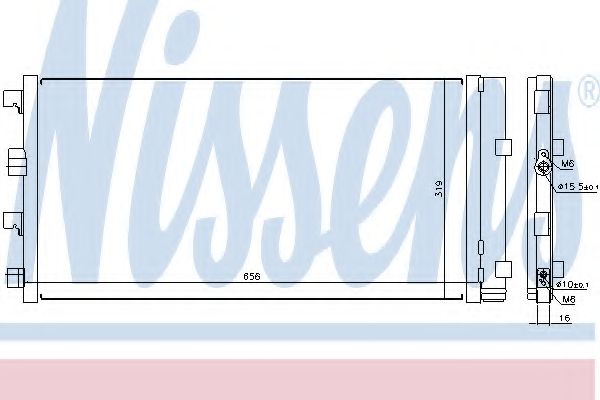 Конденсатор, кондиционер NISSENS 940161