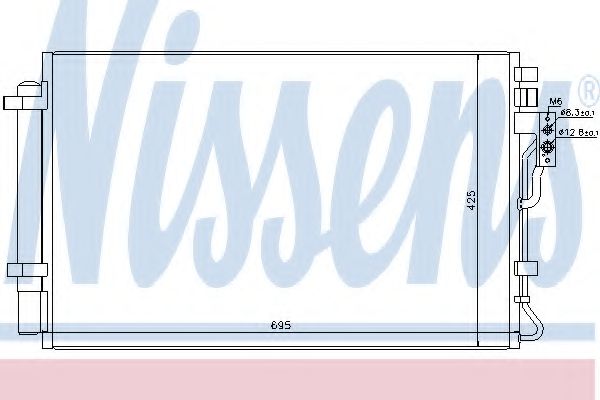 Конденсатор, кондиционер NISSENS 940216