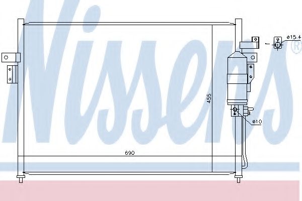 Конденсатор, кондиционер NISSENS 940445