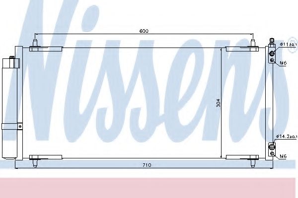 Конденсатор, кондиционер NISSENS 94830