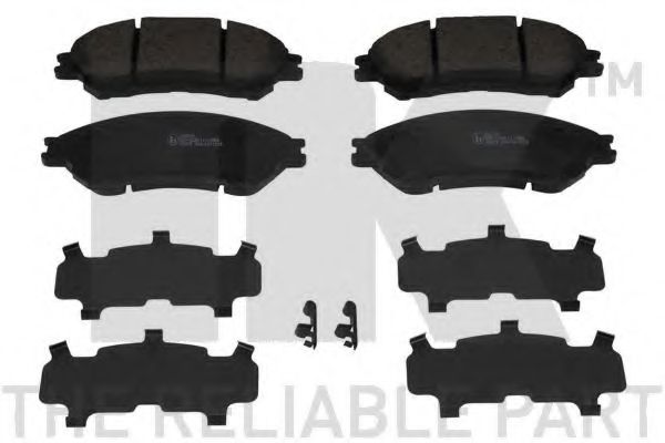 Комплект тормозных колодок, дисковый тормоз NK 225226