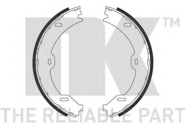 Комплект тормозных колодок, стояночная тормозная система NK 2733732