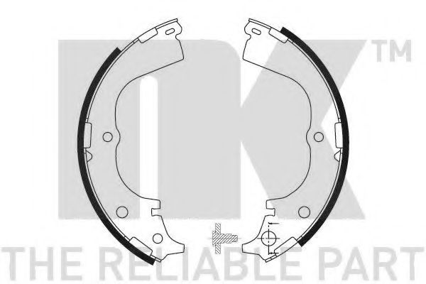 Комплект тормозных колодок NK 2745557