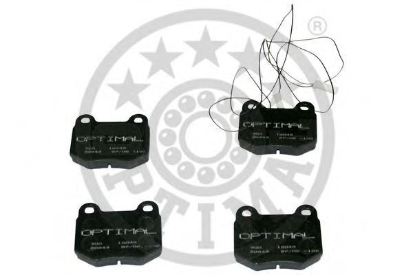 Комплект тормозных колодок, дисковый тормоз OPTIMAL 12048
