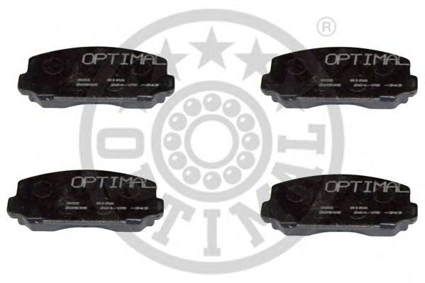 Комплект тормозных колодок, дисковый тормоз OPTIMAL 9196
