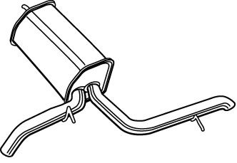 Глушитель выхлопных газов конечный FONOS 23118