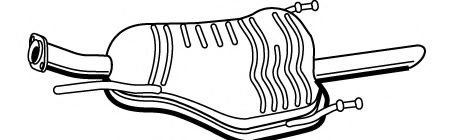 Глушитель выхлопных газов конечный FONOS 617375