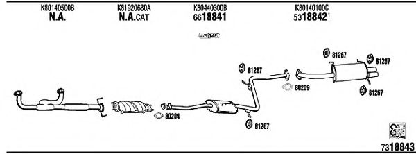 Система выпуска ОГ FONOS MA70302