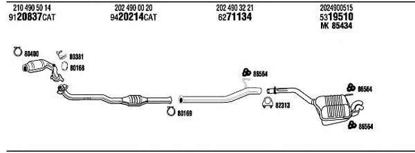 Система выпуска ОГ FONOS MBT08889