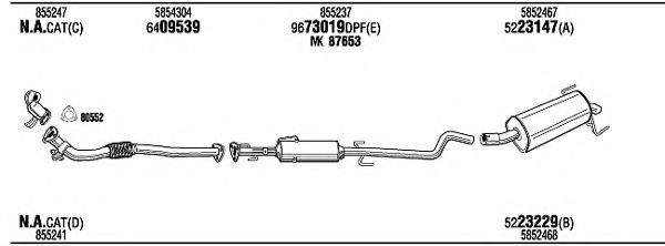 Система выпуска ОГ FONOS OPH19117BF