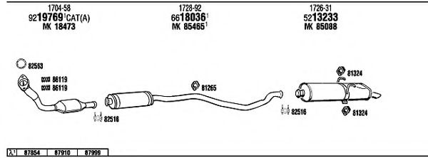 Система выпуска ОГ FONOS PE40552