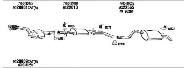 Система выпуска ОГ FONOS RE57075