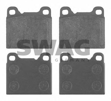 Комплект тормозных колодок, дисковый тормоз SWAG 55 91 6230