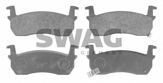 Комплект тормозных колодок, дисковый тормоз SWAG 82 91 6261