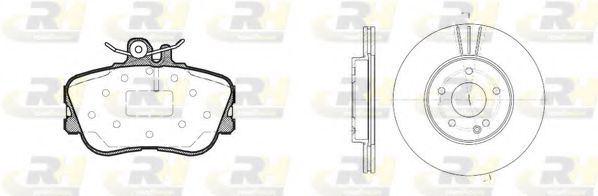 Комплект тормозов, дисковый тормозной механизм ROADHOUSE 8445.01