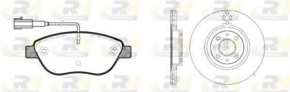 Комплект тормозов, дисковый тормозной механизм ROADHOUSE 8859.00