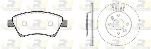 Комплект тормозов, дисковый тормозной механизм ROADHOUSE 8976.00