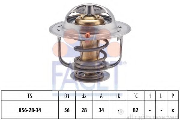 Термостат, охлаждающая жидкость FACET 7.8360S