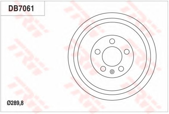 Тормозной барабан TRW DB7061