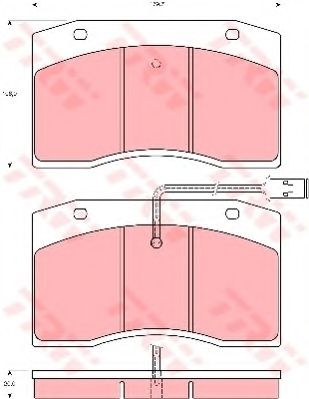 Комплект тормозных колодок, дисковый тормоз TRW GDB5060