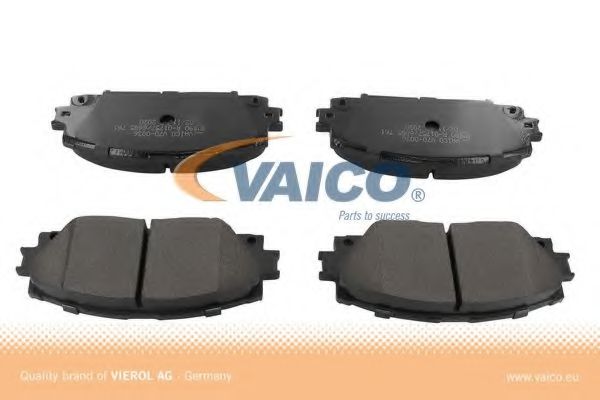 Комплект тормозных колодок, дисковый тормоз VAICO V70-0036
