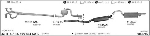 Система выпуска ОГ IMASAF 502000087