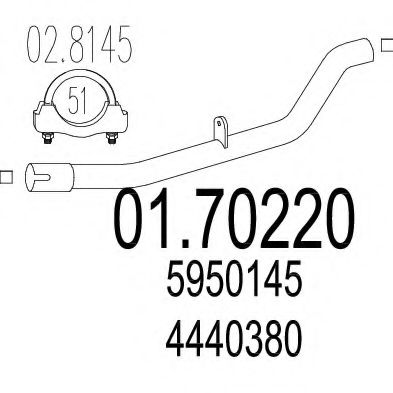 Труба выхлопного газа ZARA 372