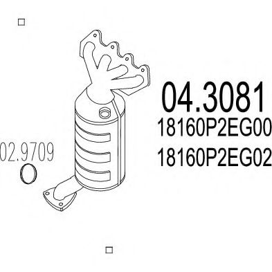 Катализатор MTS 04.3081