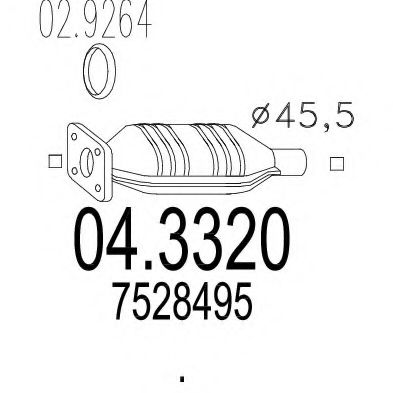 Катализатор MTS 04.3320