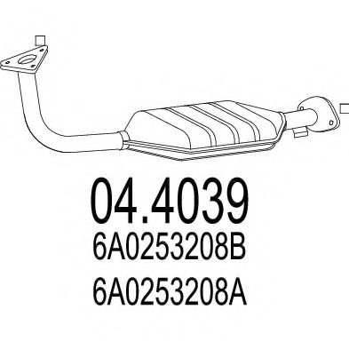 Катализатор MTS 04.4039