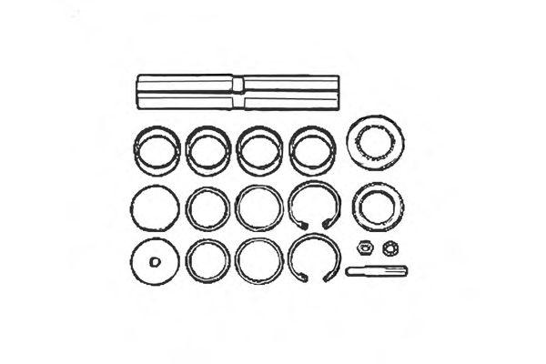 Ремкомплект, шкворень поворотного кулака OCAP 0927426