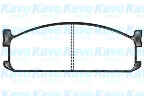 Комплект тормозных колодок, дисковый тормоз KAVO PARTS BP-3504