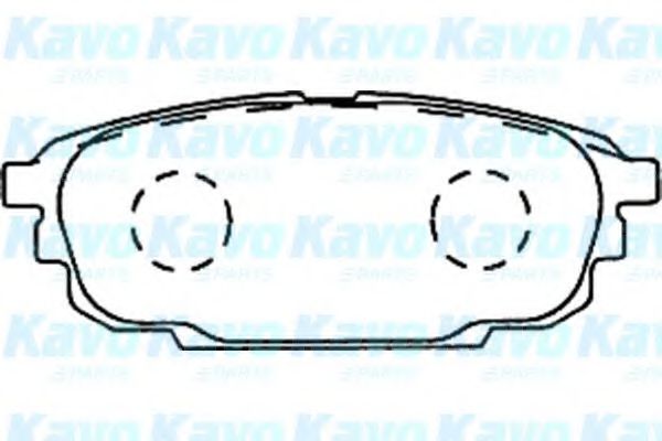 Комплект тормозных колодок, дисковый тормоз KAVO PARTS BP-4553