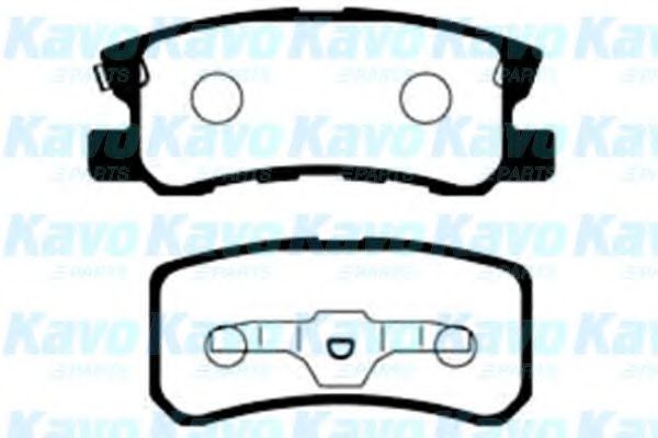 Комплект тормозных колодок, дисковый тормоз KAVO PARTS BP-5531