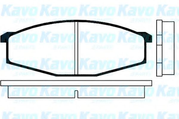 Комплект тормозных колодок, дисковый тормоз KAVO PARTS BP-6502